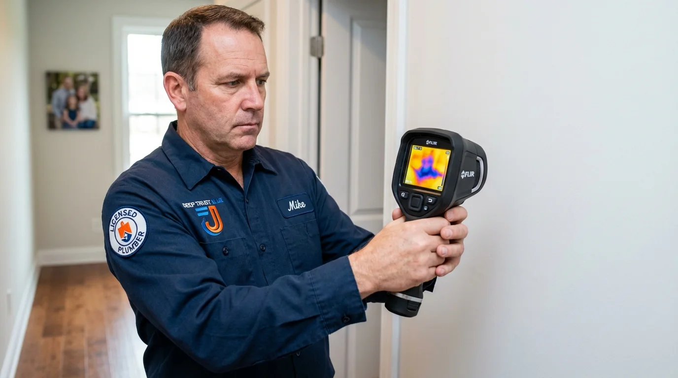 Thermal imaging leak detection by Johns Plumbing LLC in South Rockwood